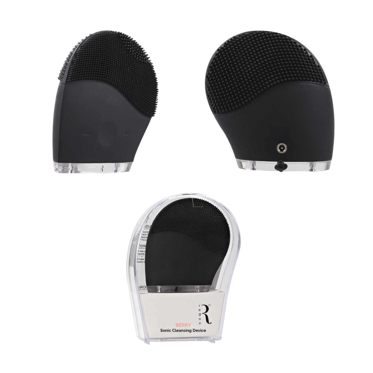 BERRY™ – Sonic Skin Cleansing Brush - Black - AHA SUPERSTORE